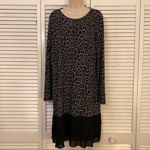Michael Kors Black Leopard Print Dress